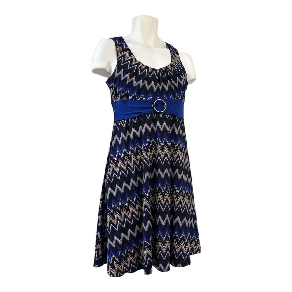 Perception Petite Women's Multicolored Fully Lined Dress Size P/S